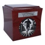 urn for runner, wooden sport urn