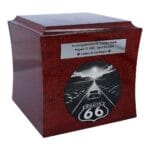 Route 66 theme urn for ashes