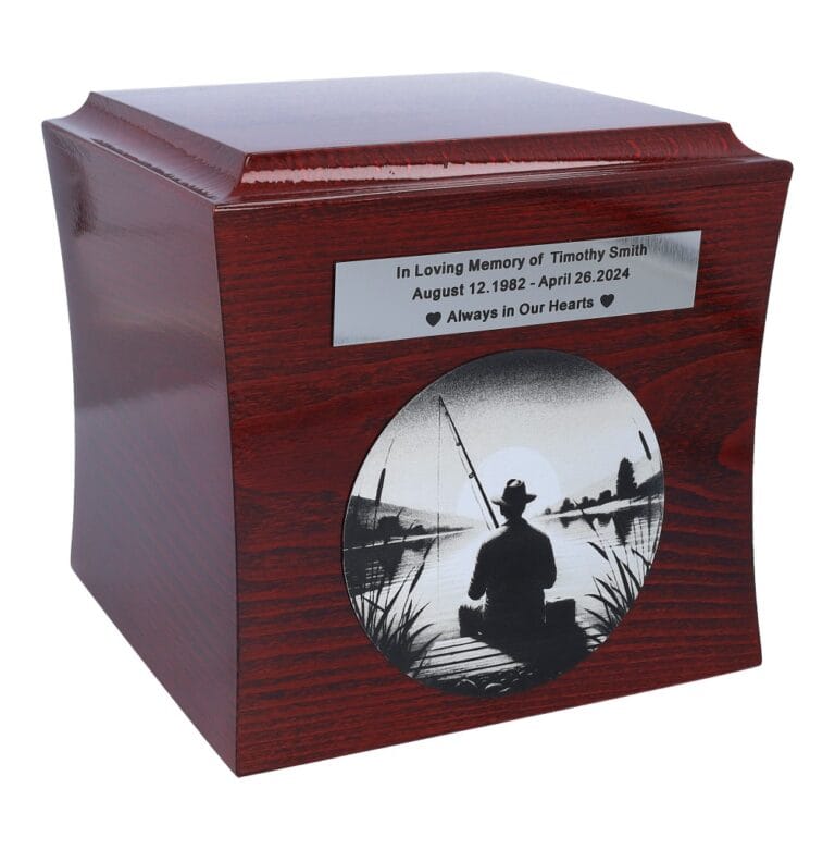 fisherman urn for ashes, urna dla wędkarza