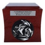 Motorbike urn for ashes