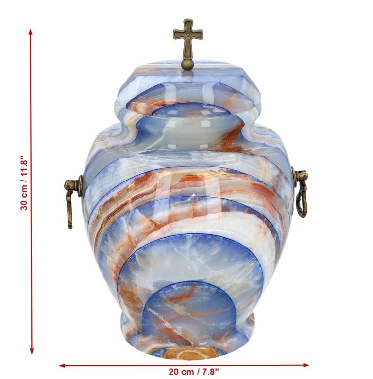 stone urn size