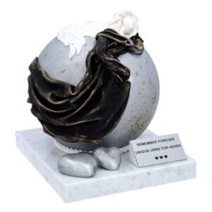 Artistic urn with angel