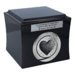 urn with heart