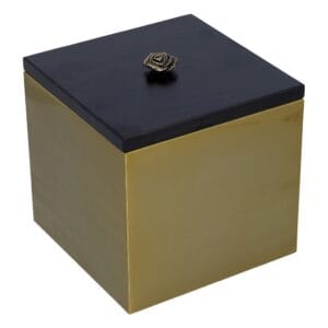 Stalowe złote pudełko na prochy Spersonalizowana urna kremacyjna - Róża