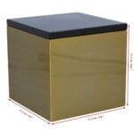 Steel Gold Box For Ashes size