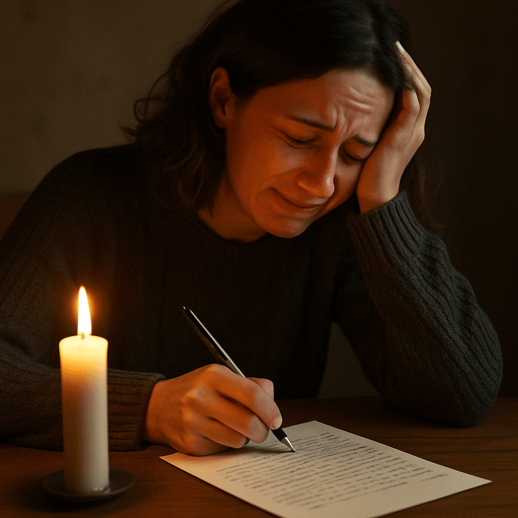 a letter to the deceased.