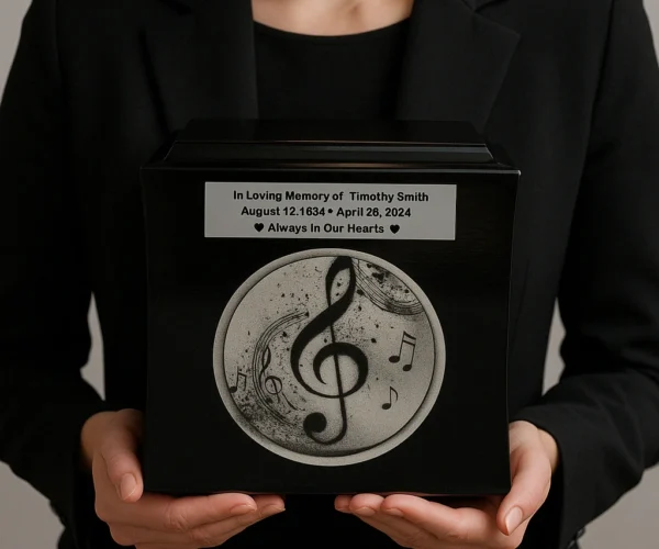 musical urns, urns for musicians