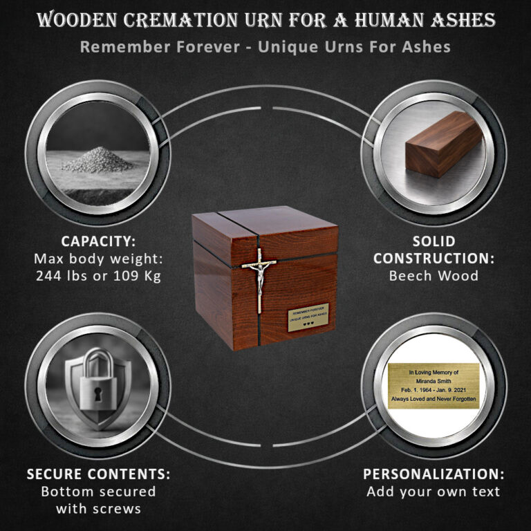 wood urn info