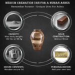 información urna de madera
