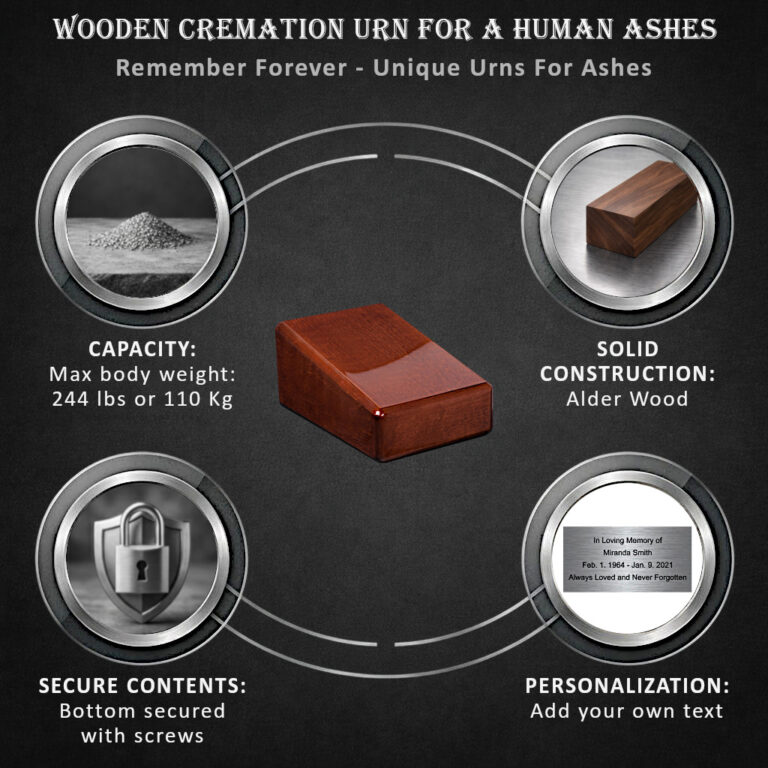 wood urn info
