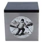 Urn for a skier