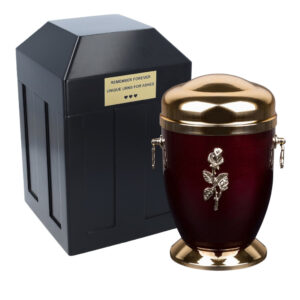 Burial Set – Metal Urn with Protective Vault - Funeral Set