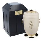 Burial set for funeral – Vault and metal urn set