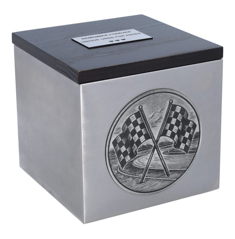 Theme cremation urn, Race motif