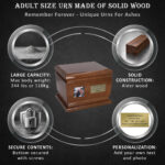 wooden urn info