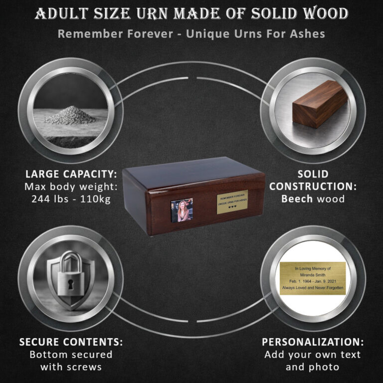 wood urn info