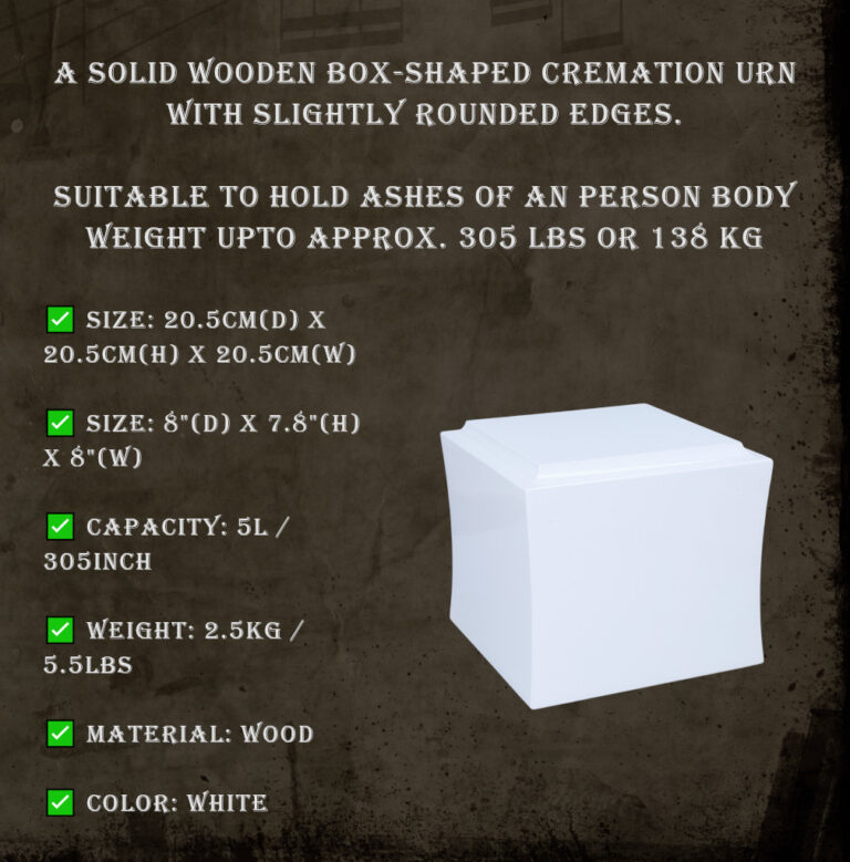 wooden urn info
