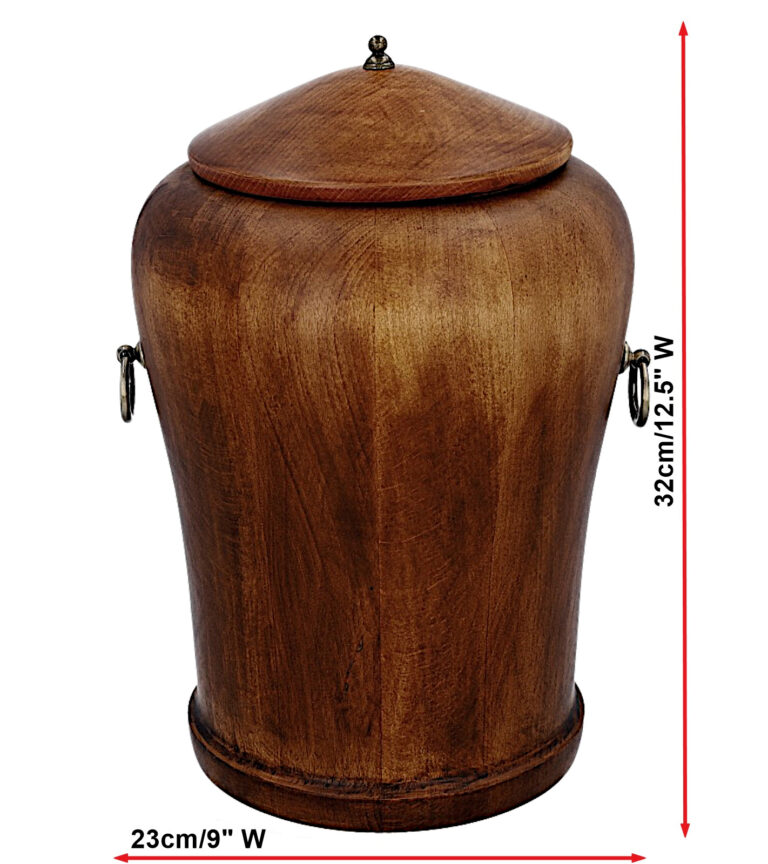 Dimensioni urna cineraria in legno per adulti – urna commemorativa altezza 32 cm larghezza 23 cm