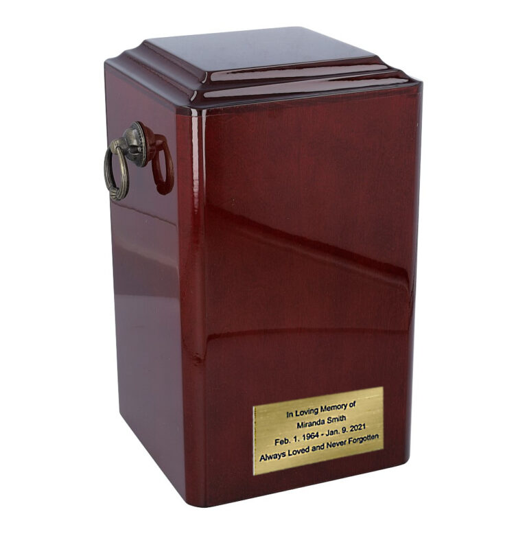 Urna drewniana mahoniowa