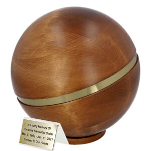 Urne ronde en bois grade b