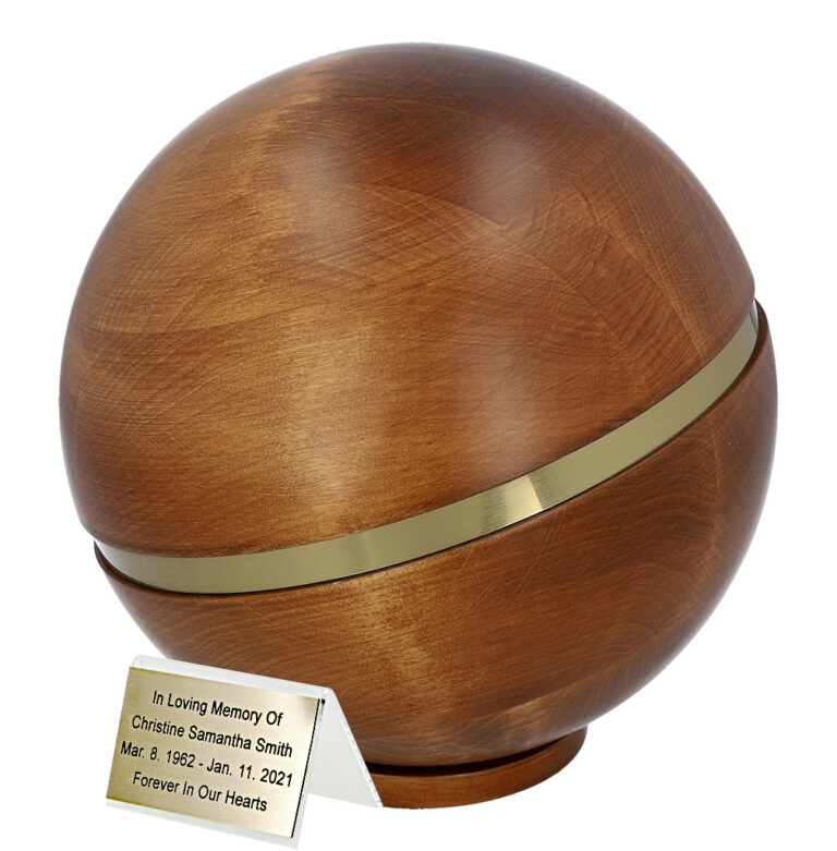 Urne ronde en bois grade b