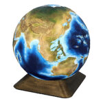 Urna globo terráqueo XXL Tierra para cenizas con diseño de Asia y océano Pacífico