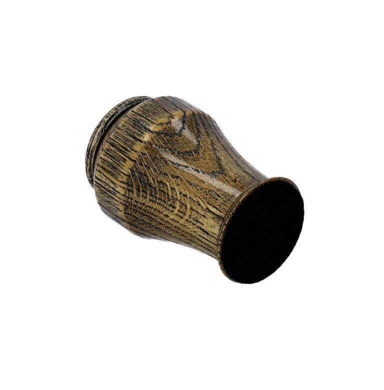 Premium gold oak keepsake urn for part of human ashes.