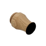 Small keepsake wooden urn with secure base.