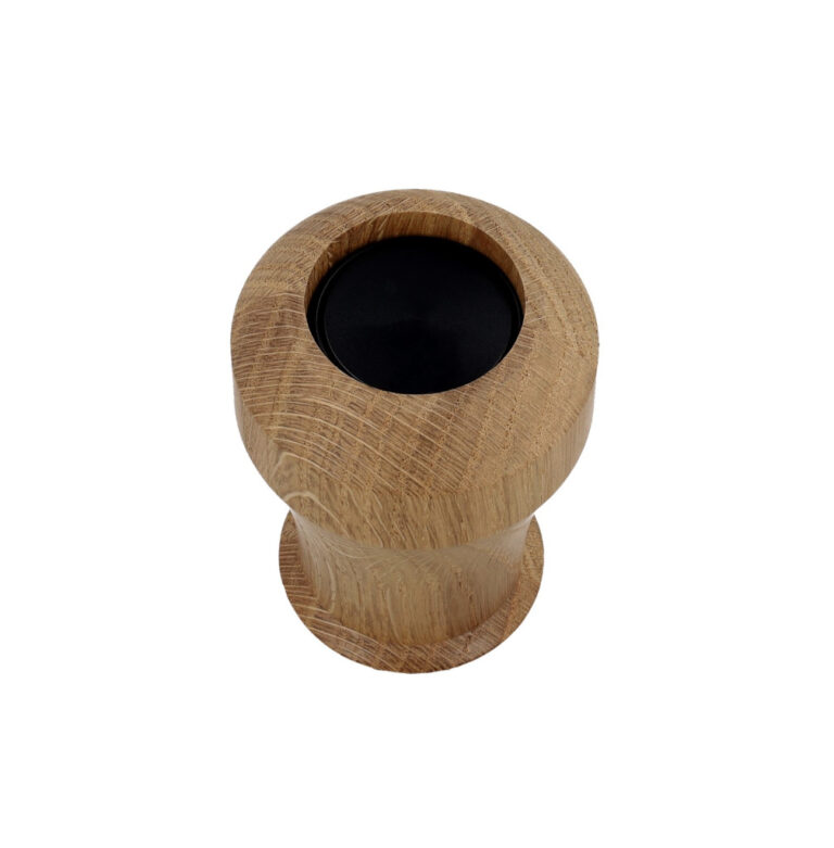 Open keepsake urn with removable insert.